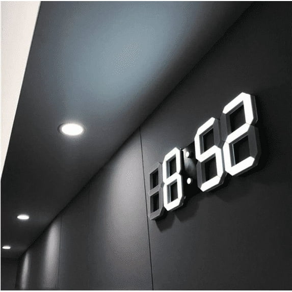 3D LED Digital Wall Clock