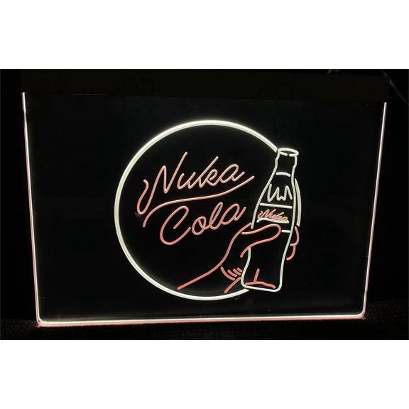 3D LED Neon Signs Bar Neon Light Sign Cola Game Room Kid Led Lamp Neon Like Signs For Wall Decor 16 x 12 In