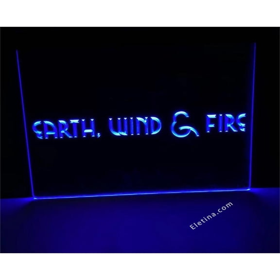 3D LED Neon Signs Bar Neon Light Sign Earth Wind And Fire Led Electrical Lamp Neon Like Signs For Wall Decor 16 x 12 In