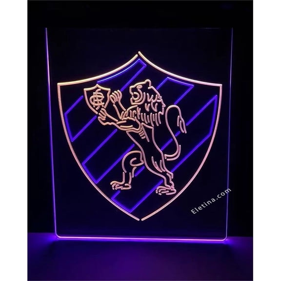 3D LED Neon Signs Bar Neon Light Sign Sport Club Do Recife Logo Led Lamp Neon Like Signs For Wall Decor 16 x 12 In