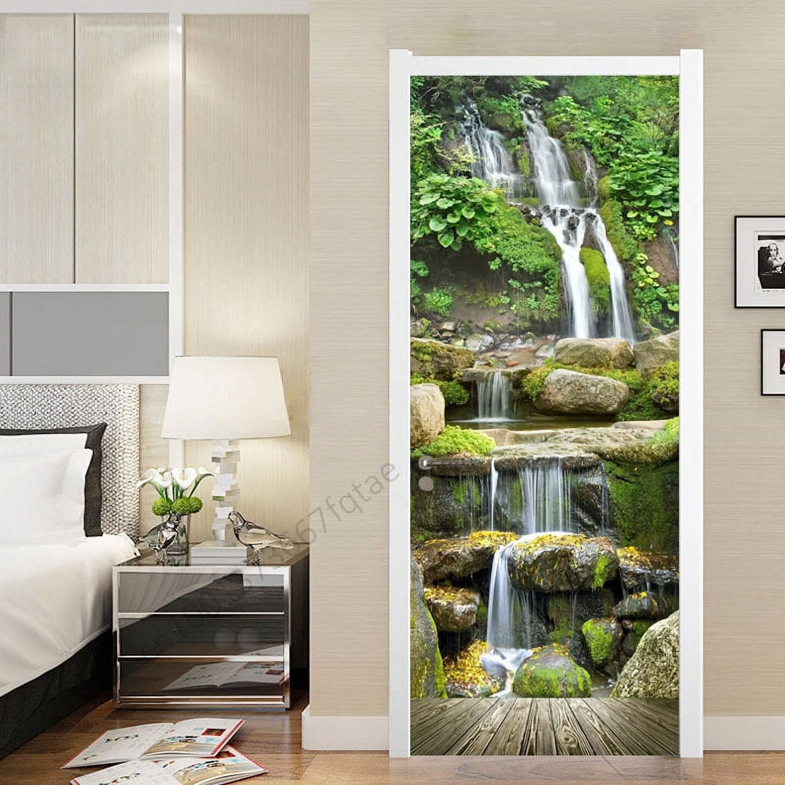 3D Landscape Door Sticker Series Home Decoration Simulation Wallpaper ...