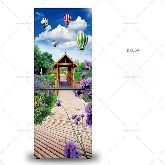 3D Landscape Refrigerator Magnet Can Be Customized in Size To Wrap The Entire Refrigerator Posters a