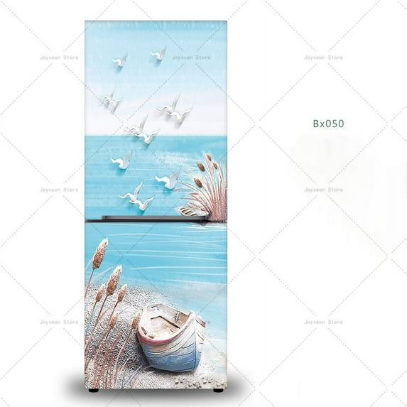 3D Landscape Refrigerator Magnet Can Be Customized in Size To Wrap The Entire Refrigerator Posters a