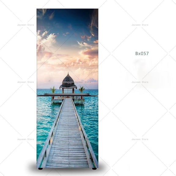 3D Landscape Refrigerator Magnet Can Be Customized in Size To Wrap The Entire Refrigerator Posters and Wallpapers PVC Waterproof