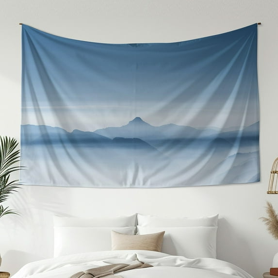 3D Landscape Tapestry, Simple Landscape Pattern Wall Hanging Tapestry, Bedroom Living Room Dormitory Decoration Spring Home Decoration