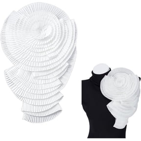 3D Large Flower Appliques Pleated Large Flower Appliques Chest Flower Appliques Embroidered Repair Patch