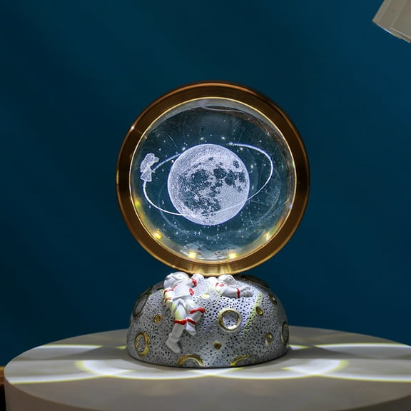 3D Laser Star Walk Crystal Ball,Decor Glass Sphere Lamp Night Light,Gifts for Women Men Mom Kids
