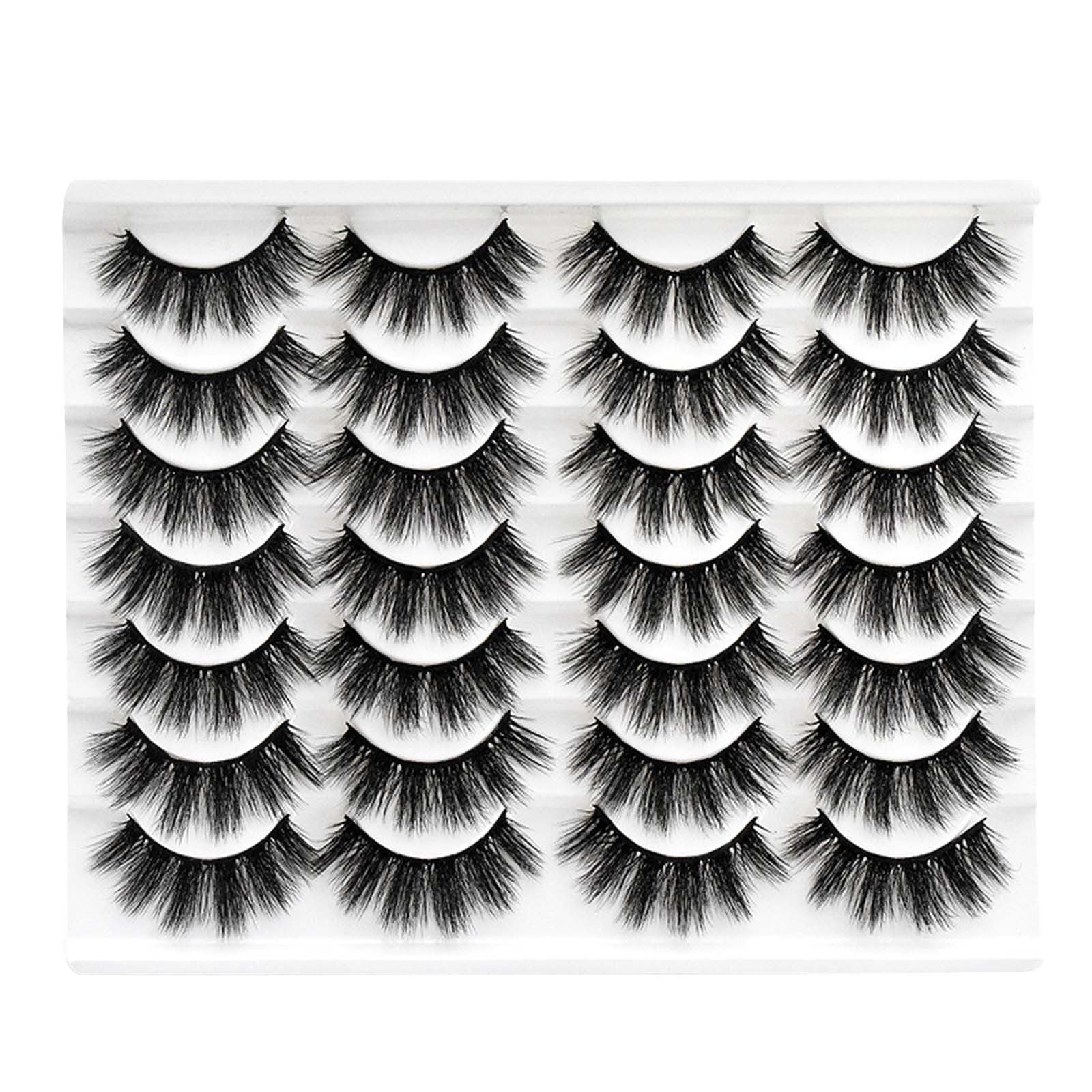 3D Layer False Eyelashes Natural Slim Long Thick Eyelashes 14 Pairs
