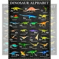 thumbnail image 1 of 3D Learning LLF Dinosaur Alphabet Chart 14” x 19.5” Posters, 1 of 3