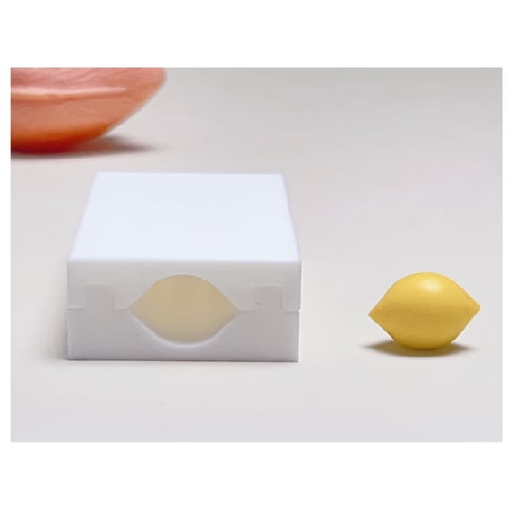 3D Lemon Shape Polymer Clay Mold for DIY Earrings and Crafts - Durable and Easy to Clean