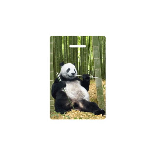 3D Lenticular Original Luggage Tags, Great Panda (Animals), 3.5 x 2.5 Inches