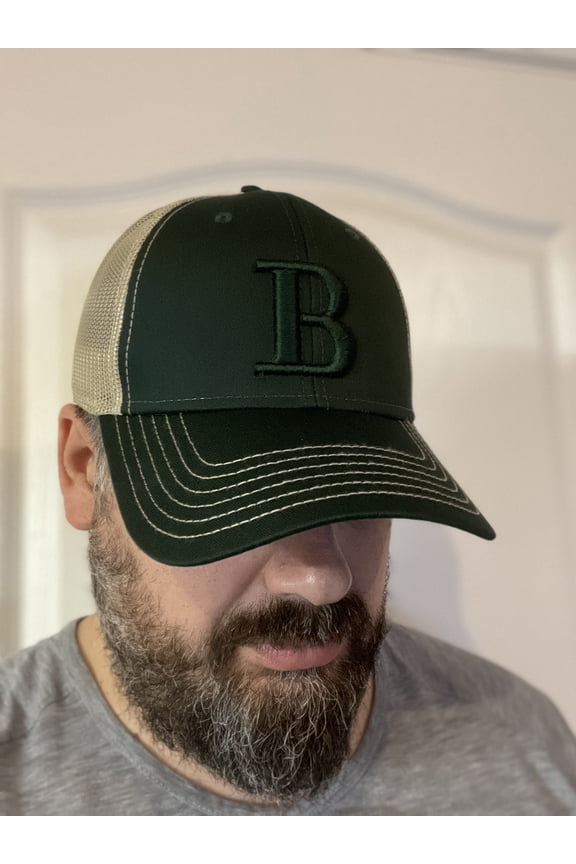 3D Letter B Or 2D Puff Embroidery Custom Hat Embroidered Structured Adjustable Fit Men Women Dad Cap Hat Customizable Personalized Hat