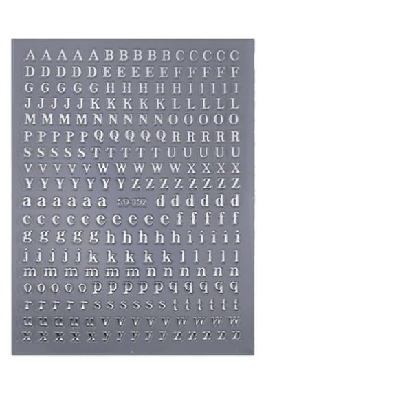 3D Letter Nail Stickers - 7-Color Vintage Alphabet, Self-Adhesive, for DIY Nails/Phone Cases, Easy to Use, Material