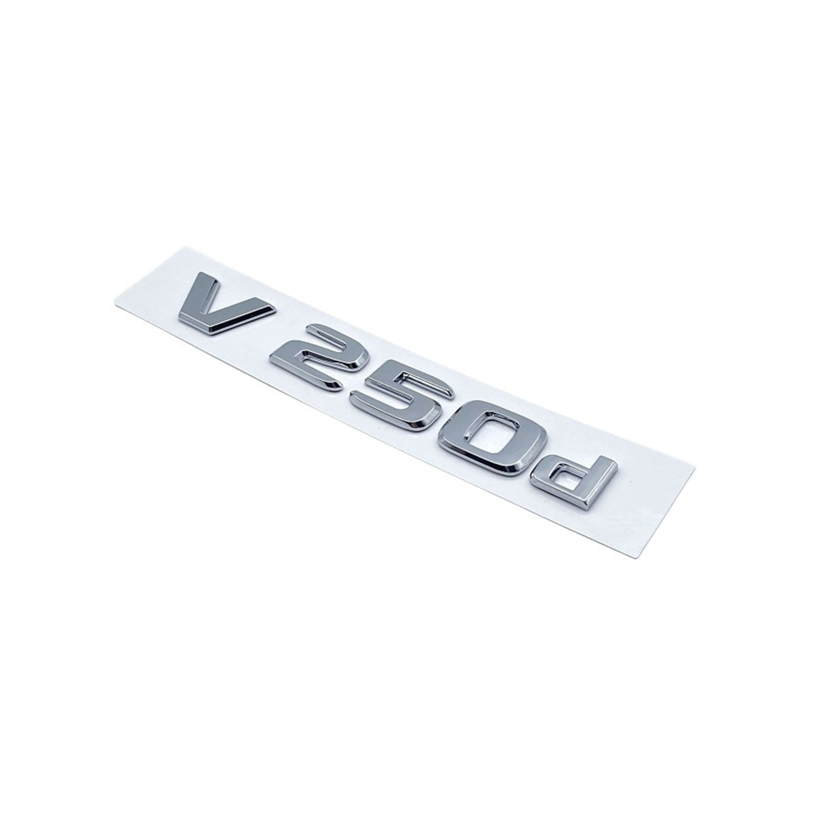 NIBOTT 3D Letters V250d V300d NIGHT EDITION ABS Emblem Fit for Mercedes Benz V Klasse W447 Auto Badge Kofferbak Naambord logo Sticker (Color : Silver V300d NIBOTT 3D Letters V250d V300d NIGHT EDITION ABS Emblem Fit for Mercedes Benz V Klasse W447 Auto Badge Kofferbak Naambord logo Sticker (Color : Silver V300d