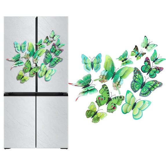 3D Lifelike Plastic Butterfly Wall Decals – Realistic, Long-Lasting Home Decor for Living Room, Bedroom, and More – Creative, Versatile & Removable, Green