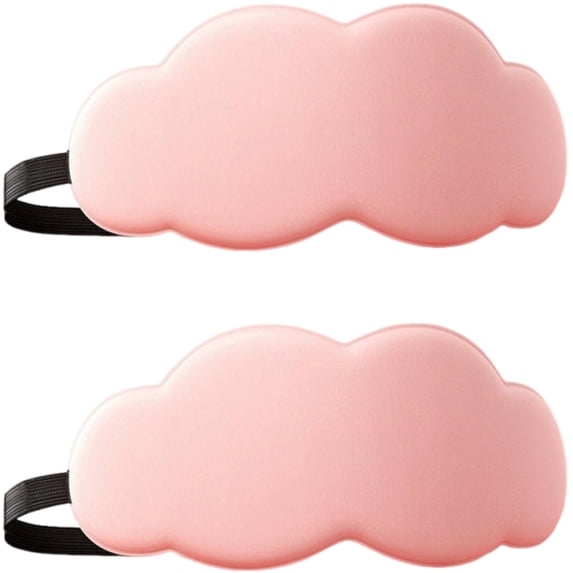3D Light Blocking Sleep Eye Mask Soft Breathable Polyester Fiber Eye Cover For Office Rest Travel Fatigue Relief