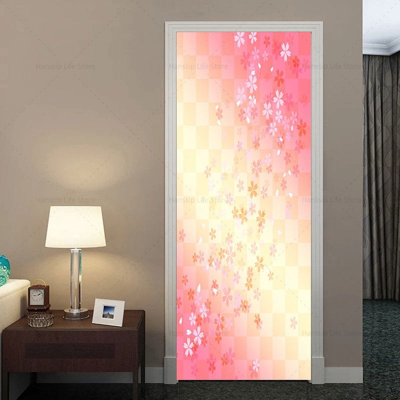 3D Light Luxury Door Sticker Multi-color Line Sense Poster PVC ...