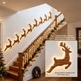 thumbnail image 1 of 3D Light-Up Wooden Reindeer Christmas Decor, Warm Backlit Glow Handmade Real Wood LED Reindeer Christmas Wall Decor, for Living Room, Bedroom, Fireplace(7Pcs), 1 of 9
