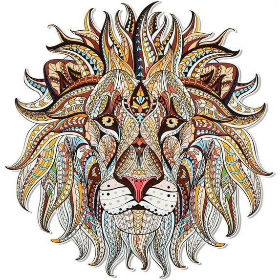 3D Lion Fashion Sticker Patch DIY Iron On Transfer Applique Clothes Fabric Craft Clothing Accessories Brown