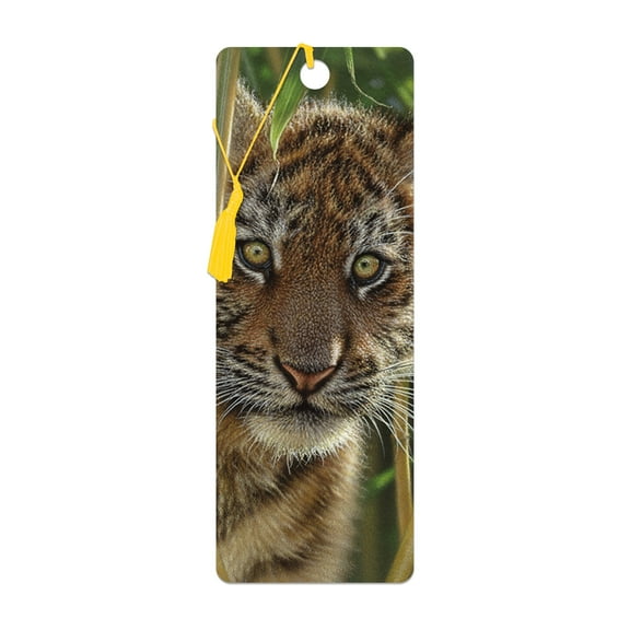3D LiveLife Bookmark – Discovery Tiger by Deluxebase | Lenticular 3D Animal Book Marker
