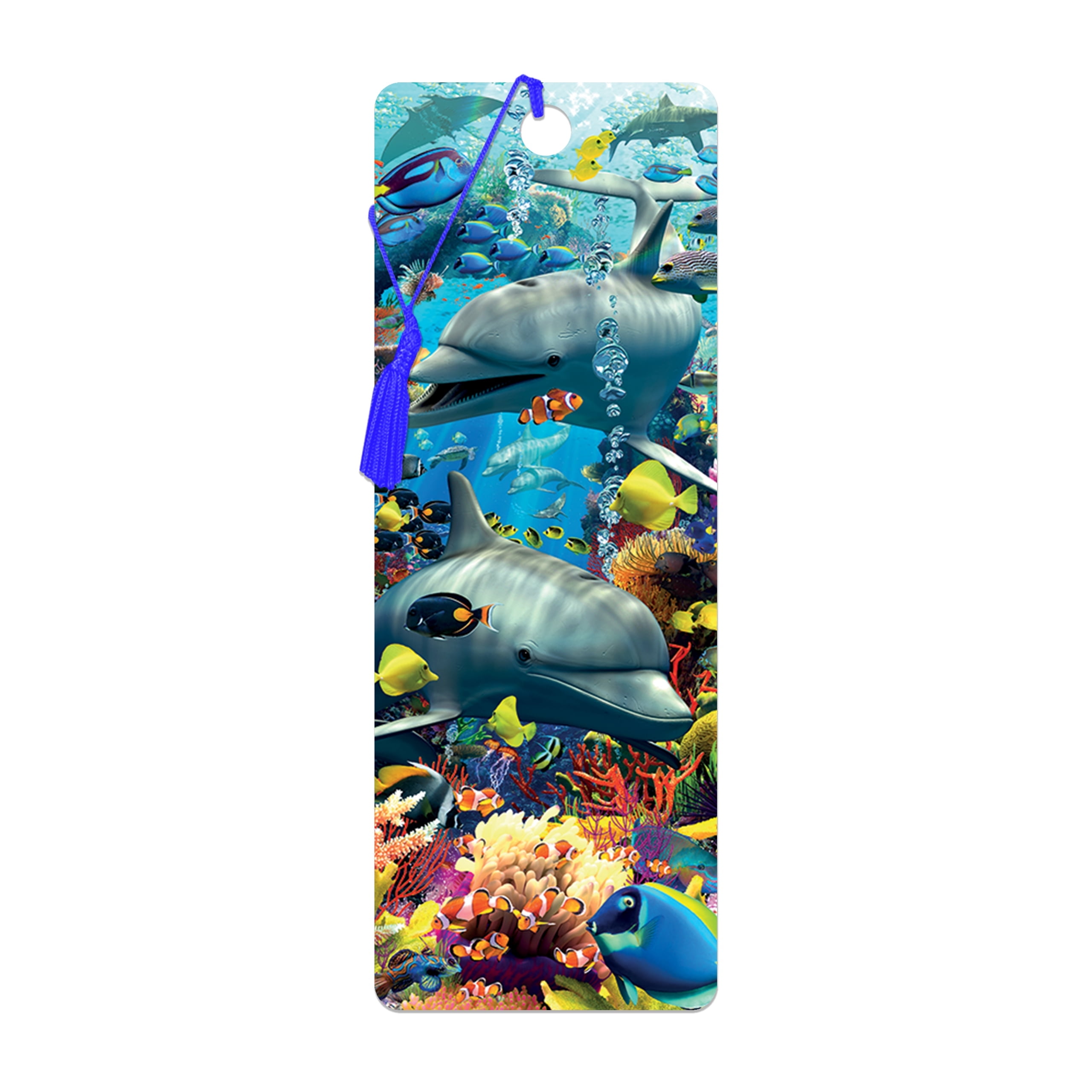 3D White Out Wolf Bookmark By Deluxebase - Lenticular 3D Art By Collin - View #6