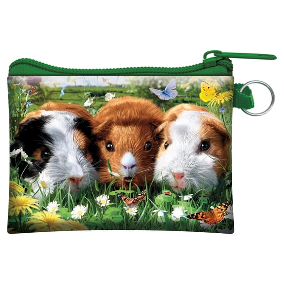3D LiveLife Coin Purse - Guinea Pig from Deluxebase. Lenticular 3D Pet Purse with Secure Zipper