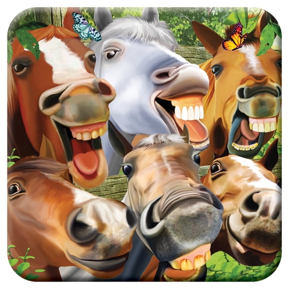 3D LiveLife Cork Coaster – Horsing Around by Deluxebase 3D Horse Art Mat for Home Decor