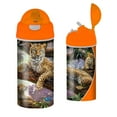thumbnail image 1 of 3D LiveLife Leopard Water Bottle – Treetop Leopards by Deluxebase, 20oz Lenticular Design, 1 of 5