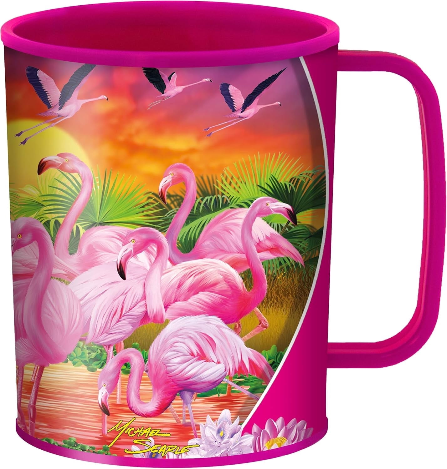 3D LiveLife Drinking Cup Flamingo Lingo  10fl oz Safari Lenticular Kids Cup  by Michael Searle - Walmart.com