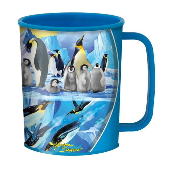 3D LiveLife Drinking Cup - Penguin Plunge 3D Lenticular Ocean Kids Cup 10fl oz by Deluxebase