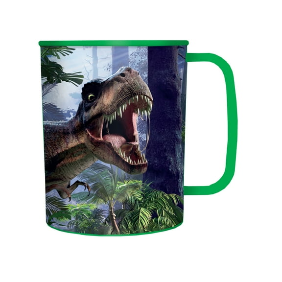 3D LiveLife Drinking Cup T-Rex Scene by Deluxebase 300ml Lenticular Dinosaur Cup with Art
