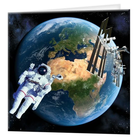 3D LiveLife Greeting Card Earth from Space by Deluxebase – Lenticular 3D Art by David Penfound
