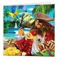 thumbnail image 1 of 3D LiveLife Greeting Card - Pirate Island Lenticular 3D Card by Deluxebase, Art by Michael Searle, 1 of 2