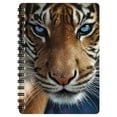 thumbnail image 1 of 3D LiveLife Jotter – Blue Eyes Tiger by Deluxebase. 6x4 Spiral Notebook with 3D Artwork, 1 of 3