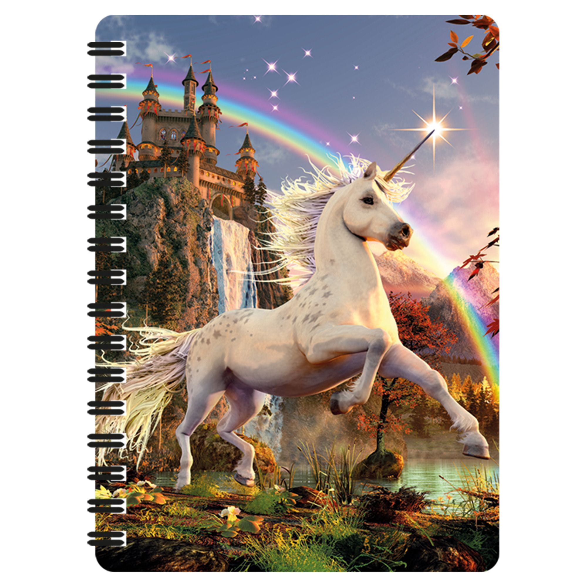 3D LiveLife Jotter - Unicorn Evening Star from Deluxebase. Spiral Bound ...