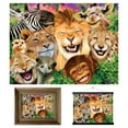 thumbnail image 1 of 3D LiveLife Safari Smiles Wall Art by Deluxebase – Unframed Lenticular Animal Print by M. Searle, 1 of 3