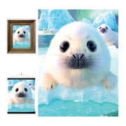 3D LiveLife Lenticular Wall Art Seal Pups Ocean Poster by David Penfound Unframed Decor