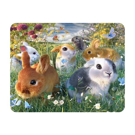 3D LiveLife Magnet - Bunnies from Deluxebase. Lenticular Wild Animal Refrigerator Magnet. Decorative 3D Rabbit Flat Magnets. Cute Small Magnets for Fridge, Dishwasher and Whiteboard.