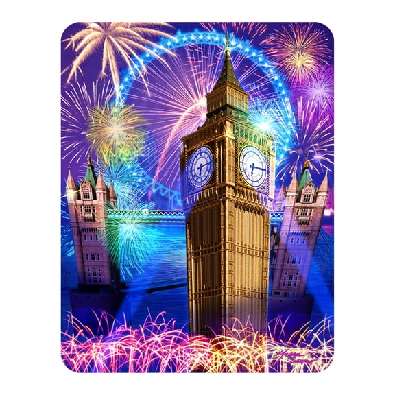 3D LiveLife Magnet - London Eye & Big Ben from Deluxebase. Lenticular Travel Themed Refrigerator Magnet. Decorative 3D City Flat Magnets. Cute Small Magnets for Fridge, Dishwasher and Whiteboard.
