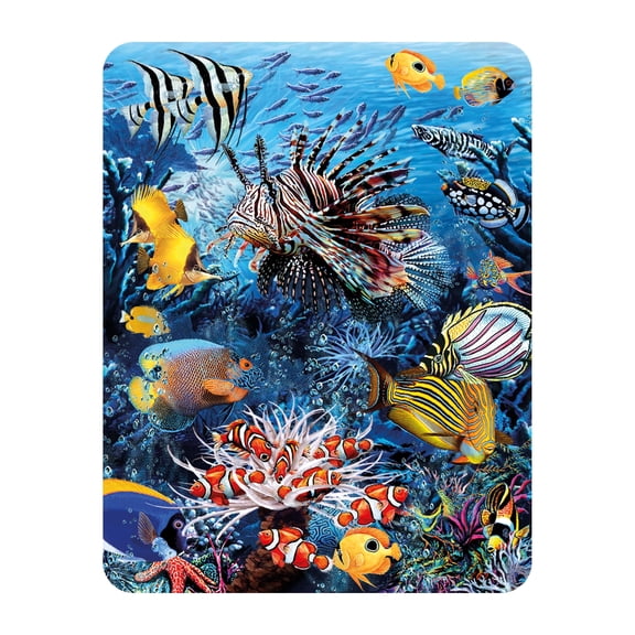 3D LiveLife Magnet - Wonders of the Reef from Deluxebase. Lenticular Ocean Animal Refrigerator Magnet. Decorative 3D Fish Flat Magnets. Cute Small Magnets for Fridge, Dishwasher and Whiteboard.