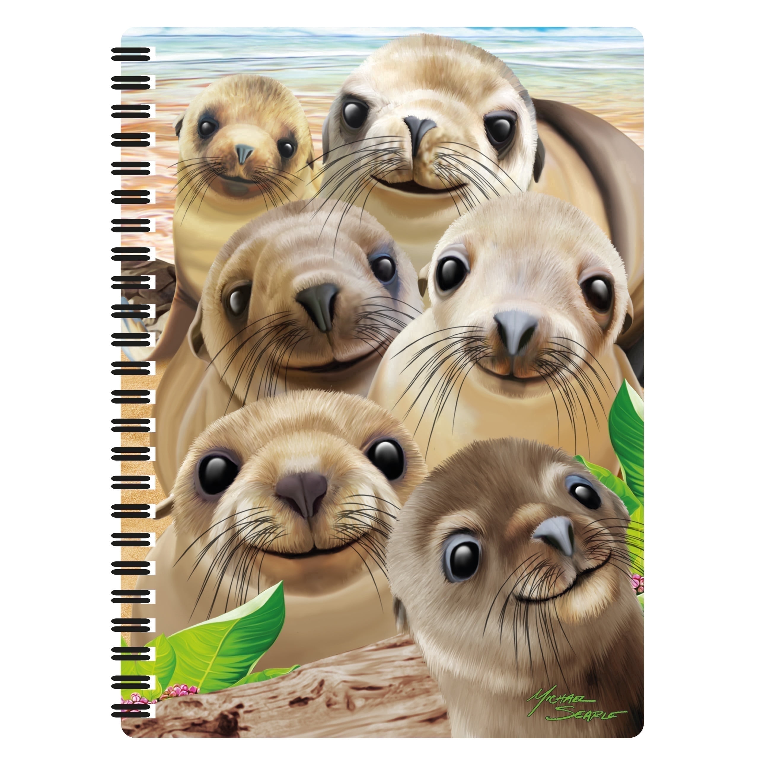 3D LiveLife Notebooks - Sea Lion Snap from Deluxebase. Ruled 8.2