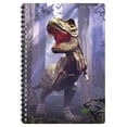 thumbnail image 1 of 3D LiveLife Notebooks - T-Rex Scene from Deluxebase. Ruled 8.2" x 5.7" Medium Notepad. 80 Page Spiral Bound Notebook with Lenticular Dinosaur Cover., 1 of 5