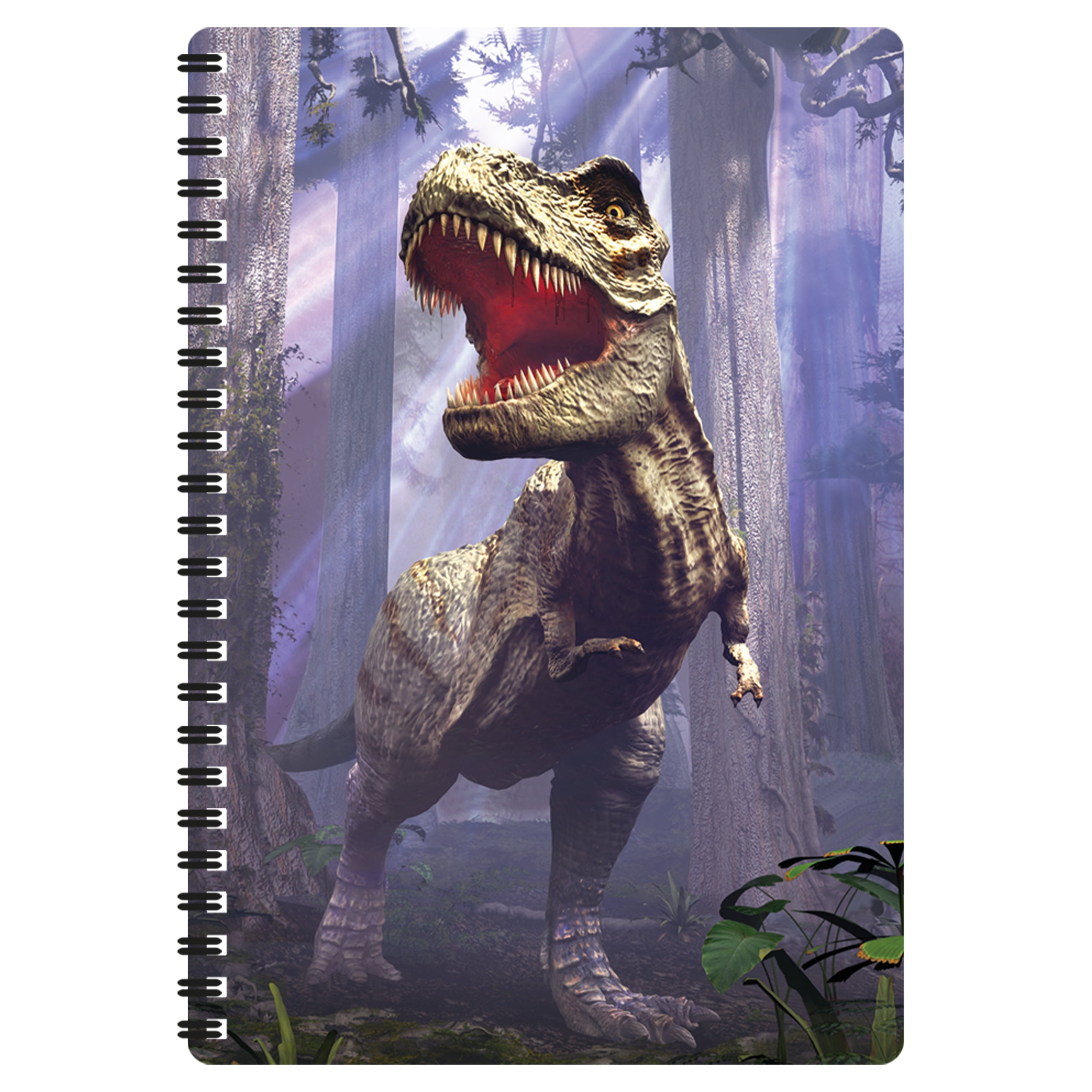 3D LiveLife Notebook - T-Rex Scene from Deluxebase. 80 Page Lined Lenticular 3D Dinosaur Notebook. 11 x 8.5 in. Superb school or work stationery with artwork licensed from artist David Penfound