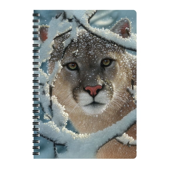 3D LiveLife Notebooks - Silent Encounter from Deluxebase. Ruled 8.2" x 5.7" Spiral Notebook, 80 Page Lenticular Animal Journal for Men & Women