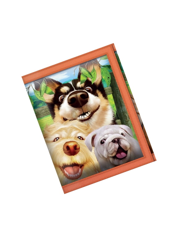 3D LiveLife Wallet - Canine Selfie Dog Lenticular 3D Wallet by Michael Searle Cash Coin Card Holder