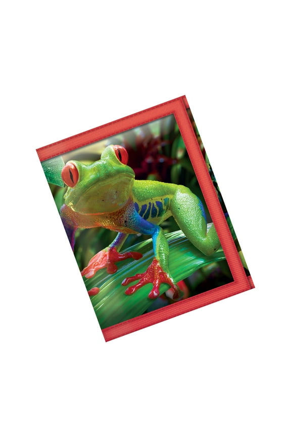 3D LiveLife Wallet Funky Frogs Lenticular 3D Wildlife Wallet by David Penfound Cash Coin Card Holder