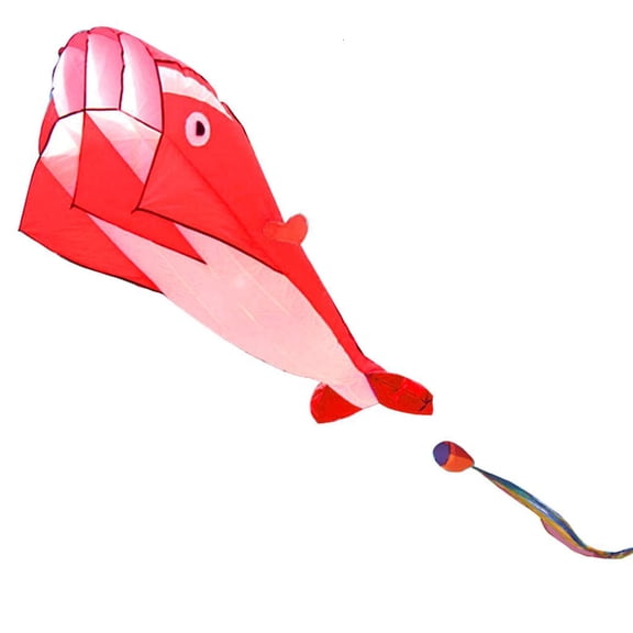 3D Long Tail Shape Kite Large Huge Outdoor Soft Flying Kite for and Adults Camping Outdoor Toy