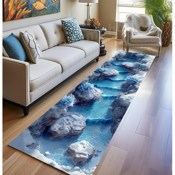 3D Look Stairs Rug 1.3x3 ft Mat=40x95cm