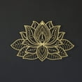 thumbnail image 1 of 3D Lotus Flower Mandala Metal Wall Art - Gold, 1 of 4