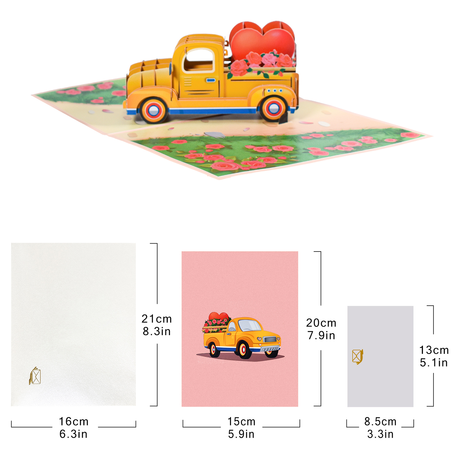 3D Love Pop Up Card for Valentine's Day Wedding Invitations Anniversary ...